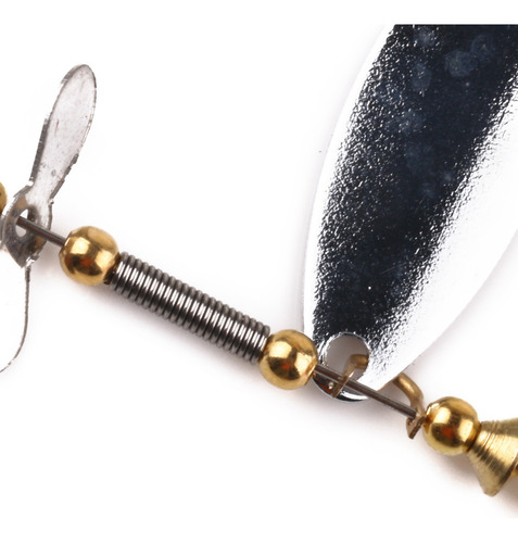 Cuchara De Metal Con Lentejuelas De Pesca, 8 Cm, Cebo, Pluma