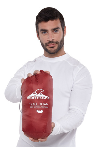 Campera De Pluma Montagne Hombre Neegan Con Capucha Duvet