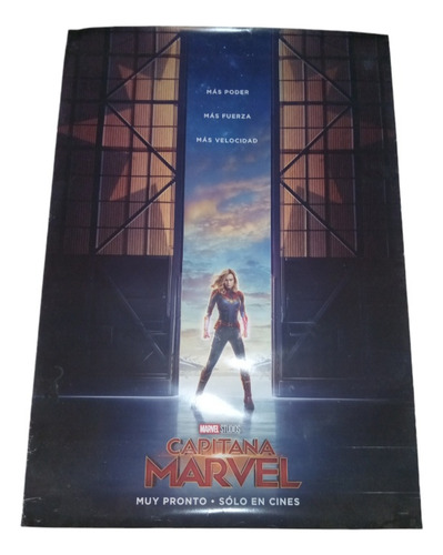 Capitana Marvel!! Poster Gigante De Cine Original!! (Usado)