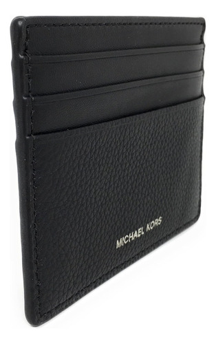 Tarjetero clásico Michael Kors Para Hombre Color Negro
