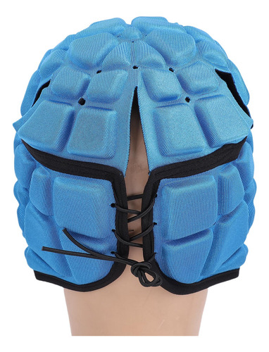 Casco Acolchado Con Forma De S Azul Para Jóvenes, Esponja Ev