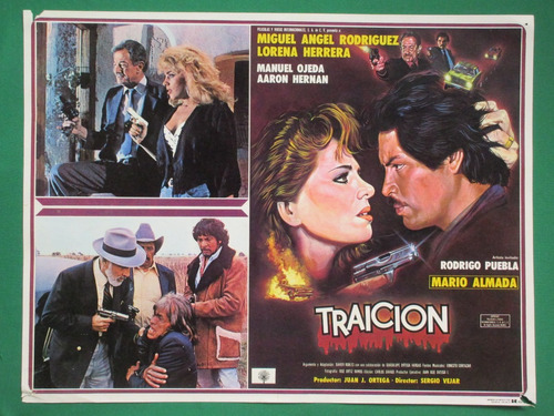 Lorena Herrera Traicion Mario Almada Orig Cartel De Cine 4