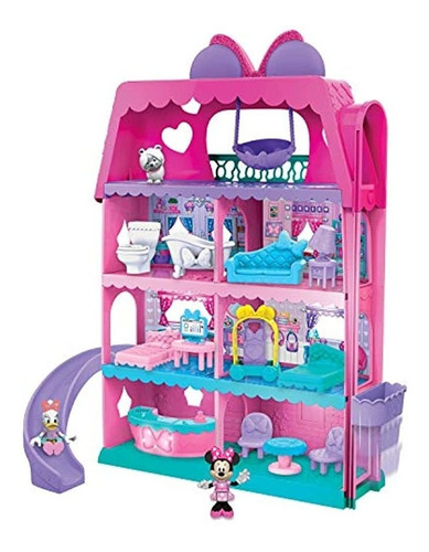 Minnie Mouse Bow-tel Hotel, Juego De 2 Lados Con Luces, Soni