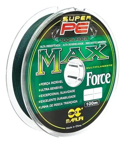 Linha Multifilamento Maruri Max Force Cor Verde