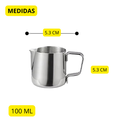 Set De Espumador De Leche Y Mini Taza De Inoxidable