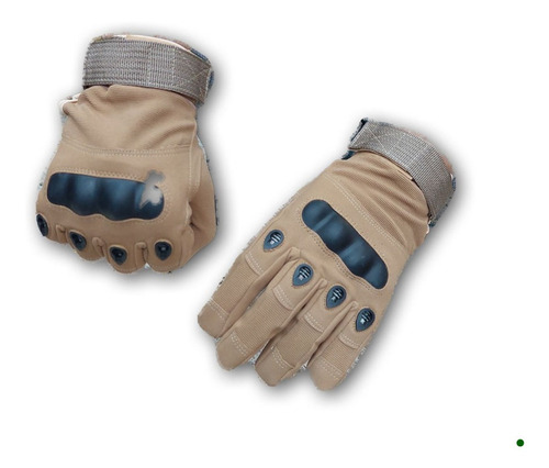 Imagen 2 de 3 de Guante Tactico Marron Talla M Moto