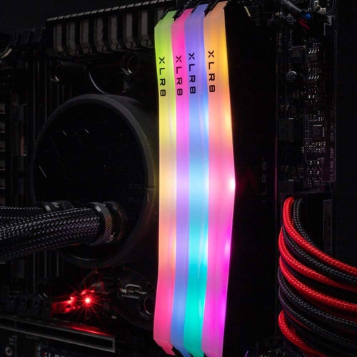 Imagen 8 de 9 de Memoria Ram Pny Xlr8 Gaming Epic-x Rgb Color Negro 16gb Ddr4