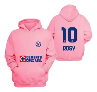 Sudadera Dama Cruz Azul Personalizada Rosa