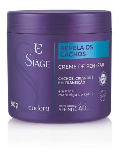 Eudora Siàge Revela Os Cachos - Creme Para Pentear 500g