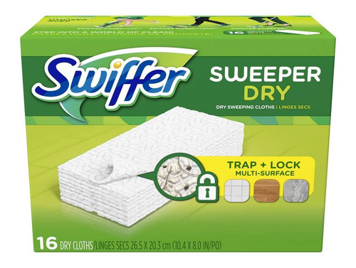 Swiffer Trapero Paño Seco Para Mopa Caja 12x16 Unidades