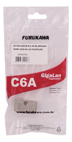 Furukawa Cat6a Blindado Keystone Copla Gigalan Rj45-rj45 Ftp