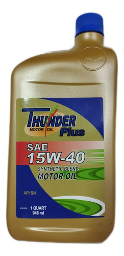 Aceite Thunder 15w40 Semi-sintetico Original Sellado 