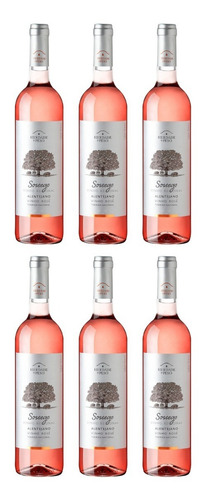 Kit 06 Vinho Herdade Do Peso Sossego Rose 750 Ml