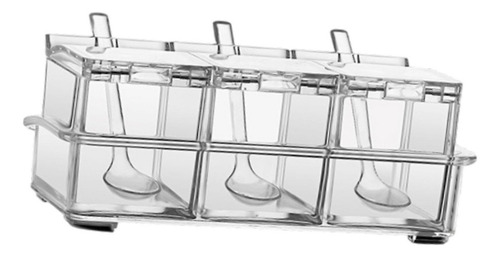Caja De Condimento Transparente Juego De Cocina Transparente