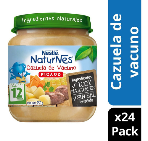 Picado Nestlé® Naturnes® Cazuela De Vacuno 250g 24 X Pack