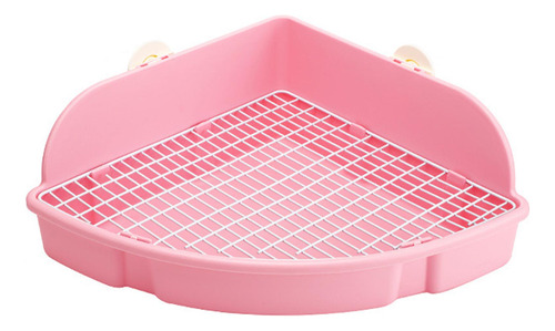 Caja De Arena Para Conejos, Bandeja De Entrenamiento Rosa