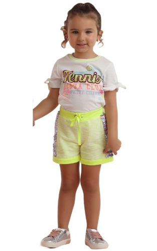 Imagem 2 de 3 de Conjunto Infantil Neon Petit Cherie Mermaid 19022