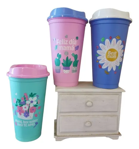 comprar 6 Vasos Cafeteros Reusables Dia De Las Madres 16oz Con Tapa comprar 6 Vasos Cafeteros Reusables Dia De Las Madres 16oz Con Tapa