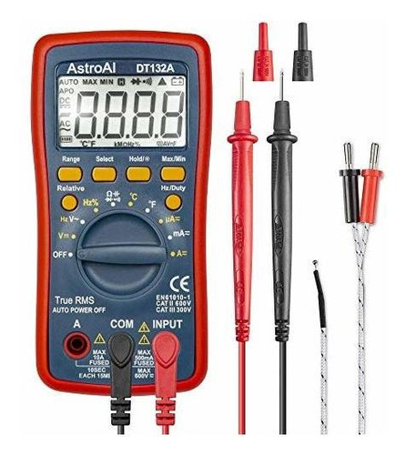 Herramienta Multimetro Digital Astroai Trms 4000