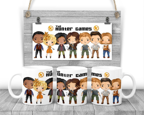 Imagen 2 de 3 de Taza The Hunger Games Juegos Del Hambre + Chocolate + Envío