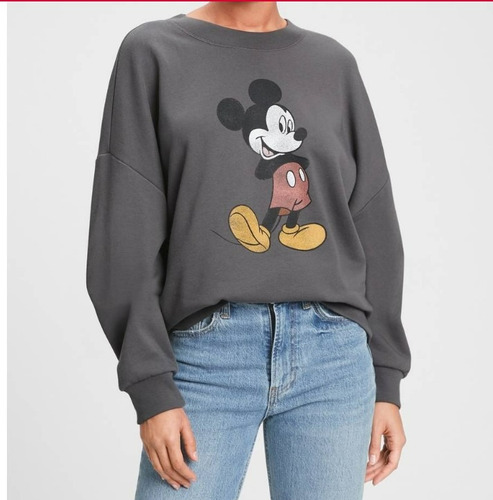 Buso Gap Mujer Gris Mickey Mouse Original