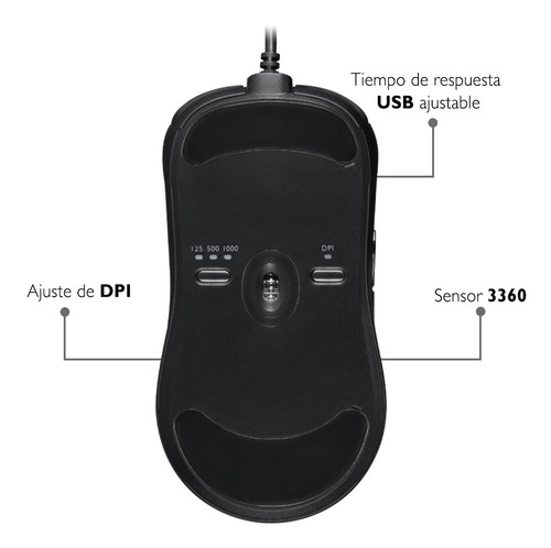 Imagen 5 de 5 de Mouse Gamer Benq Zowie Za13-b Para Esports