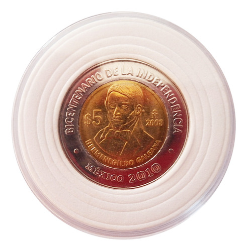 Moneda 5 Pesos Hermenegildo Galeana 2008 En Cápsula