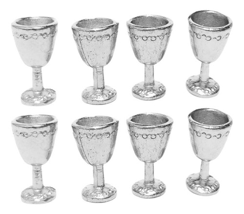 Kit De Copa Dorado En Miniatura De , Decoración 1/12, Plata