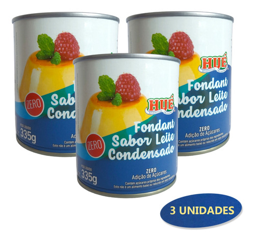 Leite Condensado Diet E Sem Glúten 335g - Hué -  3 Unidades