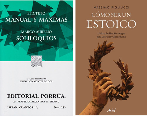 Manual Y Max. Soliloquios- Marco Aure + Como Ser Un Estoico 