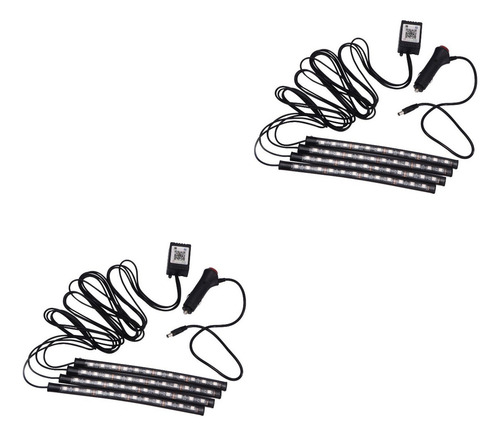 2 Peças Led Divertido Coche Atmósfera Luz Decorativa Para H