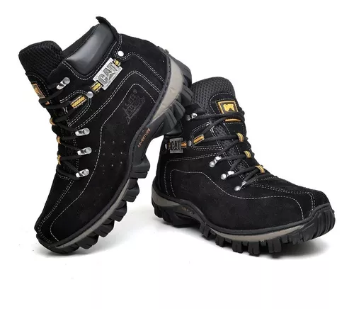 Bota Preta Masculina Coturno Caterpillar X3 Promoção Oferta