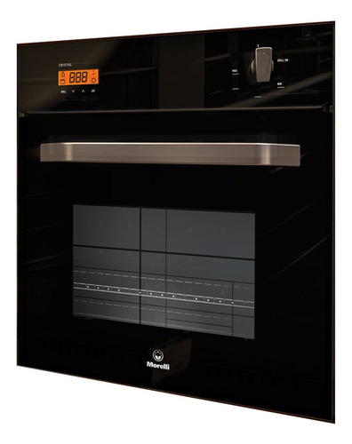 Horno empotrable a gas con grill eléctrico Morelli Cristal 900 109L negro 220V