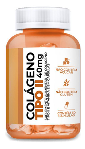 Colágeno Tipo 2 40mg Com 60 Cápsulas Softgel Articulação