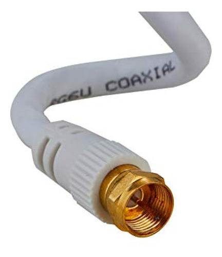 Antena Para Tv  Cables Direct Online Cable Coaxial Rg6 Blanc