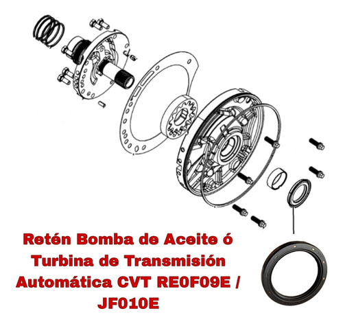 Reten Bomba D/aceite Ó Turbina T/automatica Quest 2011-2016