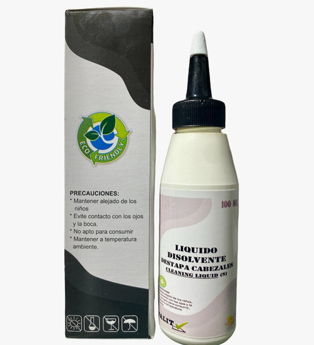 Liquido Limpia Cabezal Para Impresoras - 100 Ml