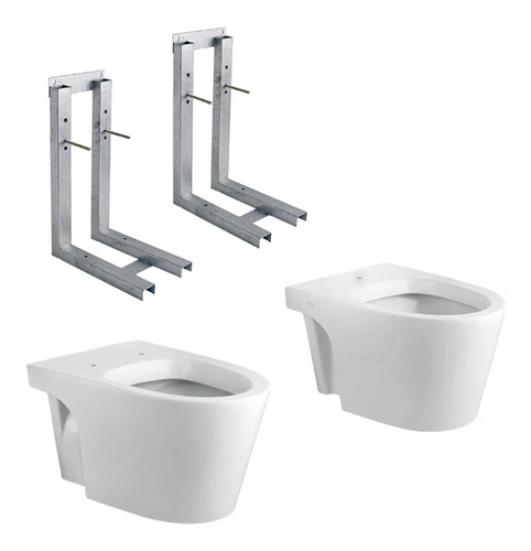 Combo Ferrum Marina Colgar Inodoro Bidet Soportes Baño