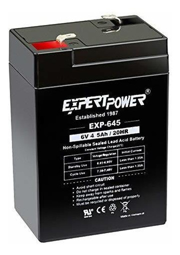 Batería Recargable De 6 Ios Y 4,5 Am Os Exp645