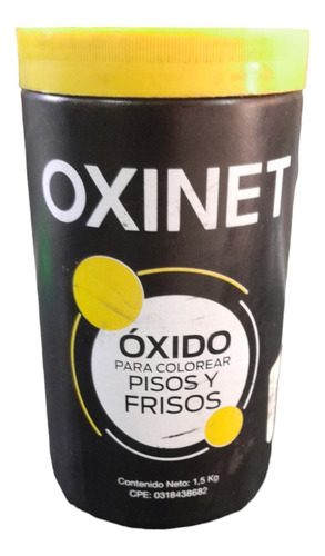 Oxido Para Pisos Y Frisos Amarillo Oxinet De 1,5 Kg