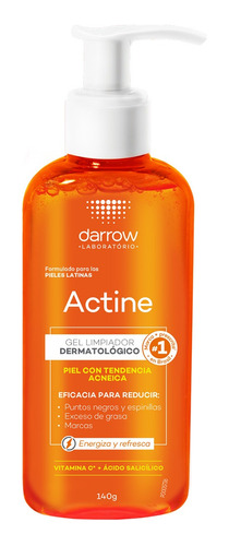 Gel Limpiador Darrow Actine Vitamina C 140g Momento de aplicación Día/Noche Tipo de piel Grasa