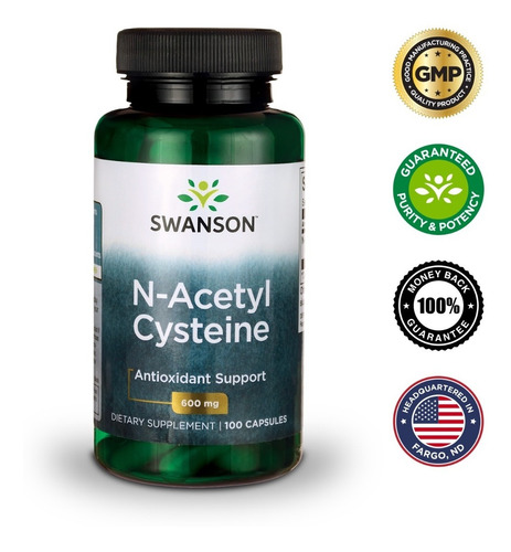 Imagen 2 de 7 de N-acetil Cisteína Nac 600mg Con 100 Cápsulas Americano