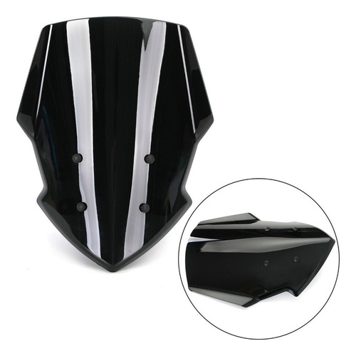 Df Para-brisa Abs Para Yamaha Mt-15 Mt15 2018-2020 Preto