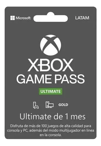 comprar Xbox Game Pass Ultimate (por 1 Mes De Gold Y Game Pass)