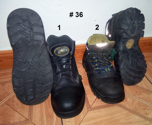 Botas De Seguridad Genericas. No. 36 Usadas. Ver Descrip