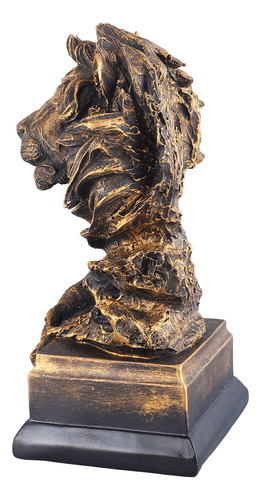 Figura De León De Resina, Innovadora, Vintage, Exquisita Par
