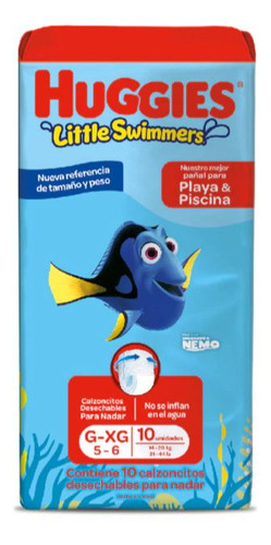 Pañales Huggies Little Swimmers Traje de Baño  G