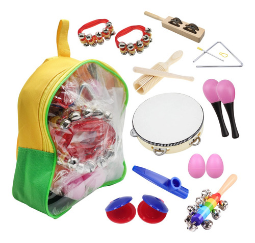 Kit Bandinha Ritmica Infantil C/ 10 Instrumentos Liverpool