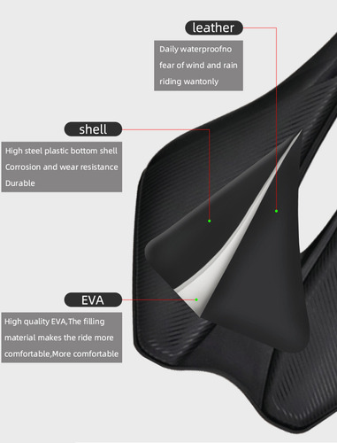 Cojín Para Sillín Y Bicicleta, Diseño Ergonómico Profesional