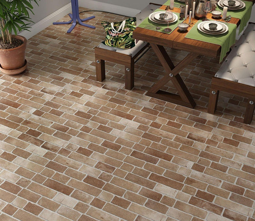 Gres Cerámico 31x54 Savane Brick Terra Ladrillo Piso Pared